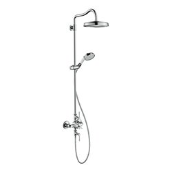 hansgrohe Showerpipe Axor Montreux m Thermostat, Kopfbrause, 240mm, 1jet, chrom