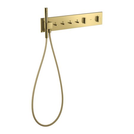 hansgrohe Fertigset ShowerComposition UP-THM, 4 Verbr., polished gold optic