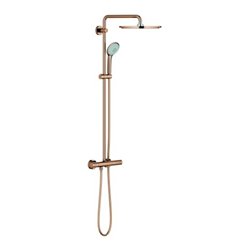 Grohe Duschsystem Euphoria 310 m AP-Thermostat, Wandmontage, warm sunset