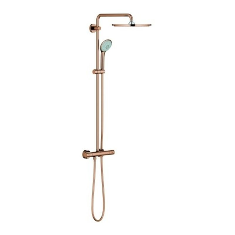 Grohe Duschsystem Euphoria 310 m AP-Thermostat, Wandmontage, warm sunset