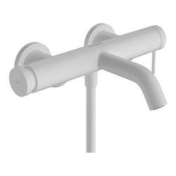 hansgrohe Einhebel-Wannenarmatur Tecturis S AP, mattweiß