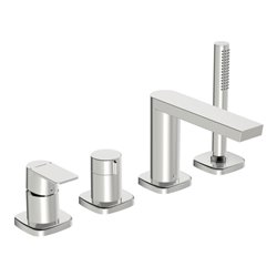 Hansa Fertigmontageset HANSASTELA 4-Loch-Wann- + Br-EHM, Drehumst., chr