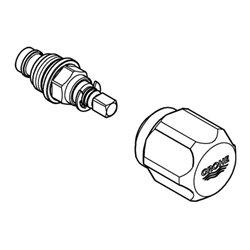 Grohe Oberteil 41026 3/8'' für WAS-Griff chrom