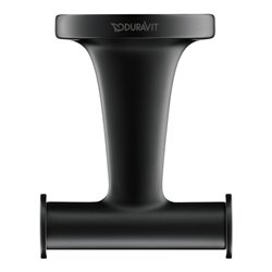 Duravit Handtuchhaken Starck T 6x7,6cm, doppelt, schwarz matt