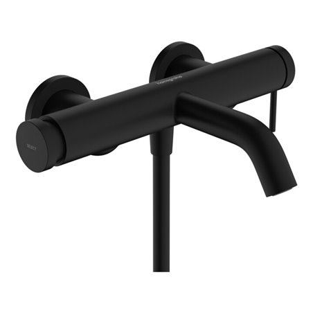 hansgrohe Einhebel-Wannenarmatur Tecturis S AP, mattschwarz
