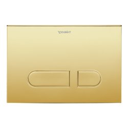 Duravit Betätigungsplatte DuraSystem 21,7x10cm, mech., f WC A1, Gold poliert