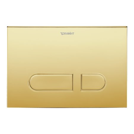 Duravit Betätigungsplatte DuraSystem 21,7x10cm, mech., f WC A1, Gold poliert
