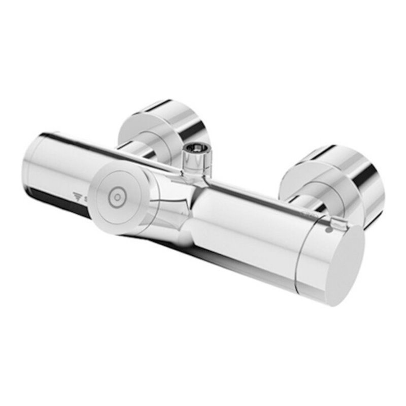 Schell Brause-Thermostat VITUS VD-C-T CVD, Batteriebetr., Mischw, verchromt