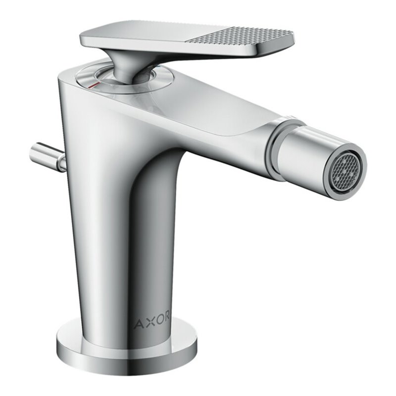 hansgrohe Bidet-Einhebelmischer Axor Citterio C cubic cut, c, A 113mm, Zugst. Abl.garn