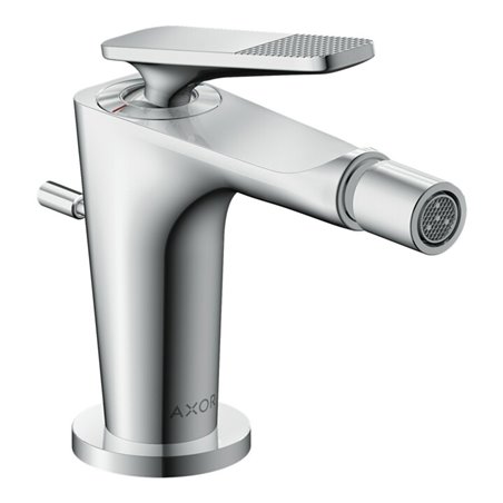 hansgrohe Bidet-Einhebelmischer Axor Citterio C cubic cut, c, A 113mm, Zugst. Abl.garn