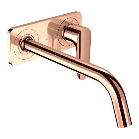 hansgrohe Fertigset Axor Citterio M UP-Waschtisch-Einhebelmischer, A 227mm, m Pl., pol. r gol