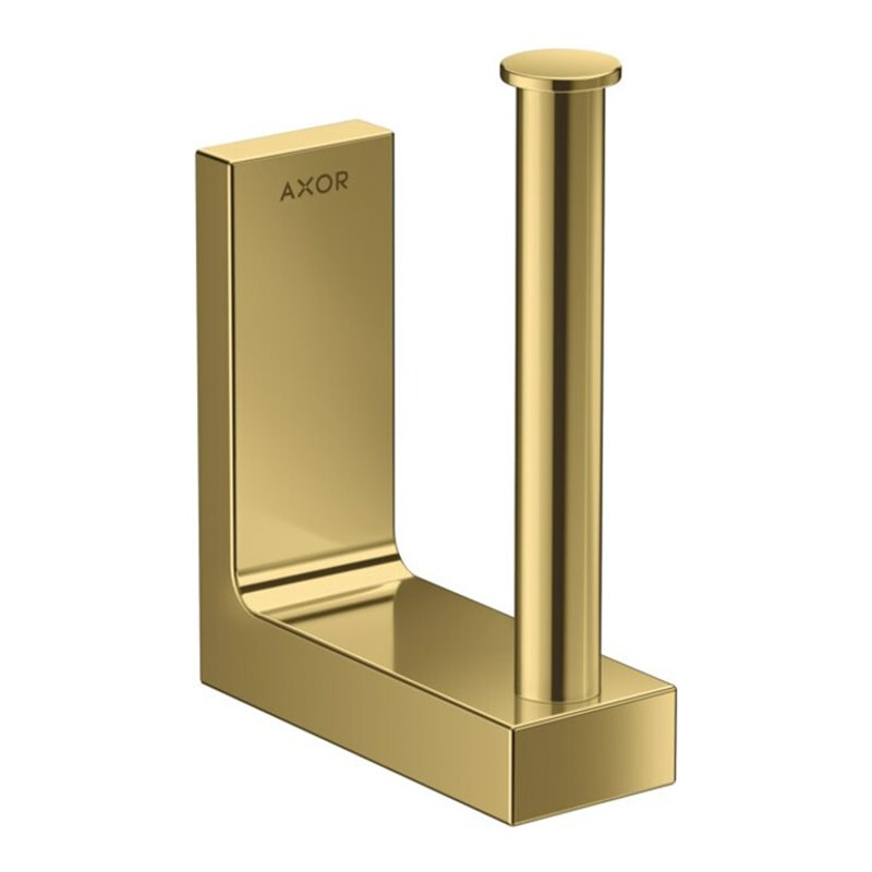 hansgrohe Reservepapierhalter Axor Uni Rectangular Wandmontage, polished gold optic