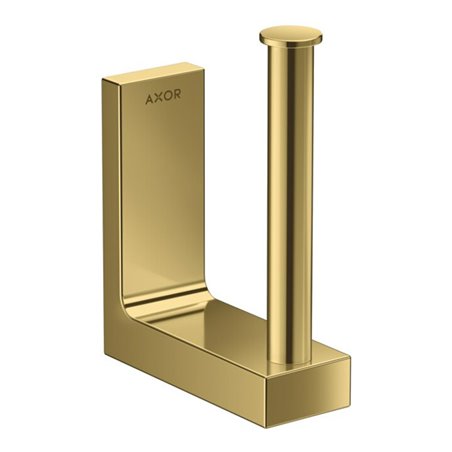 hansgrohe Reservepapierhalter Axor Uni Rectangular Wandmontage, polished gold optic