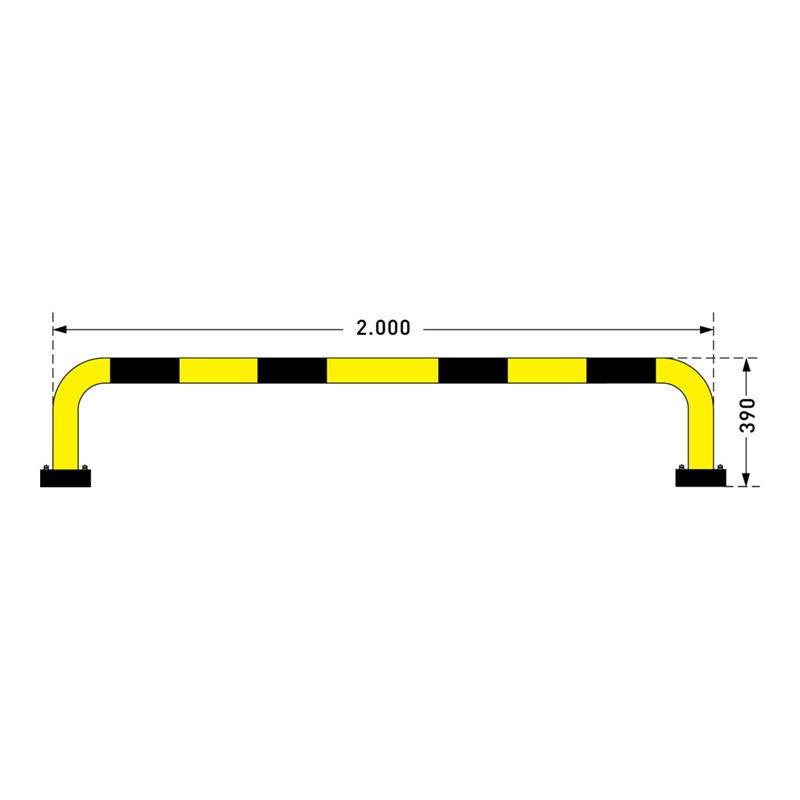 Moravia Rammschutz-Bügel Black Bull SWING für außen zum Aufdübeln 76 mm 3 mm
