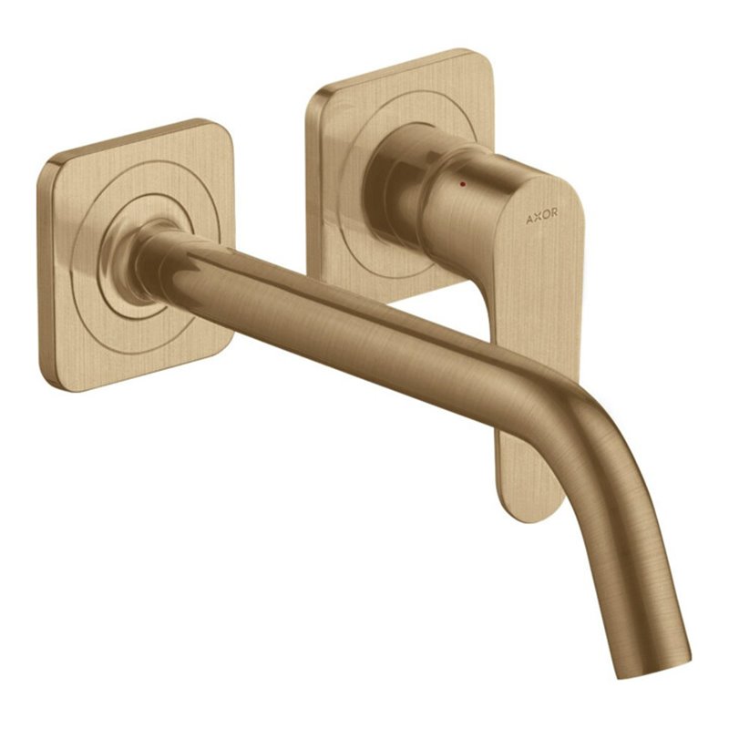 hansgrohe Fertigset Axor Citterio M UP-Waschtisch-Einhebelmischer, A 227mm, m Ros, brush. bron