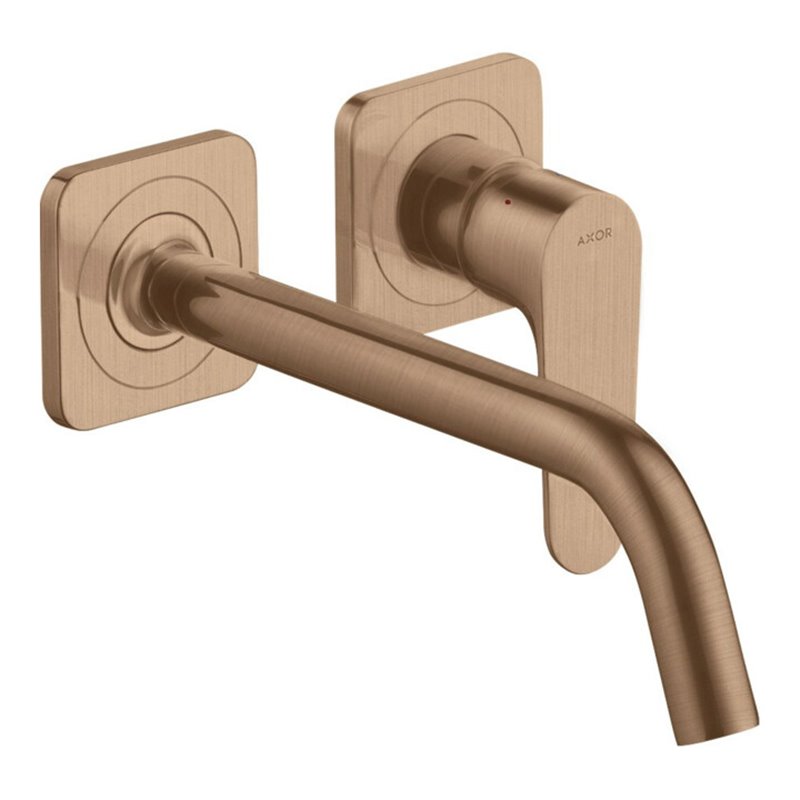 hansgrohe Fertigset Axor Citterio M UP-Waschtisch-Einhebelmischer, A 227mm, m Ros, brush. r gol