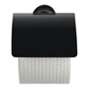 Duravit Papierrollenhalter Starck T 12,5x8,3cm, mit Deckel, schwarz matt