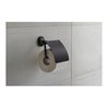 Duravit Papierrollenhalter Starck T 12,5x8,3cm, mit Deckel, schwarz matt