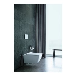 Duravit Papierrollenhalter Starck T 12,5x8,3cm, mit Deckel, schwarz matt