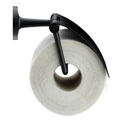 Duravit Papierrollenhalter Starck T 12,5x8,3cm, mit Deckel, schwarz matt