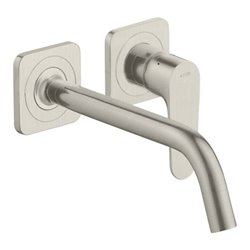 hansgrohe Fertigset Axor Citterio M UP-Waschtisch-Einhebelmischer, A 227mm, m Ros, Edelstahl-Optik