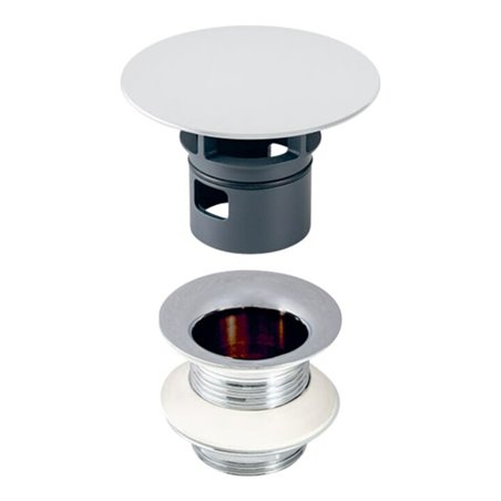 Geberit Ablaufventil G 1 1/4x50mm, hgl-vc, m fr. Ausl, hgl-vc