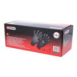 KS Tools Mikro-Feinstrickhandschuhe, schwarz