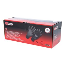 KS Tools Mikro-Feinstrickhandschuhe, schwarz