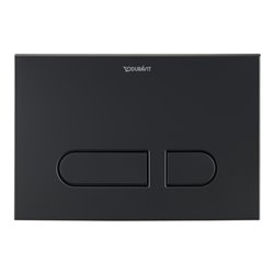 Duravit Betätigungsplatte DuraSystem 21,7x14,7cm, mech., f WC A1, sw matt