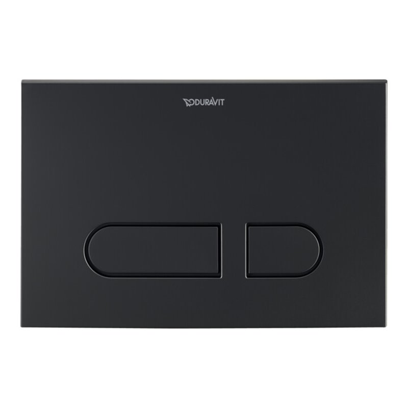 Duravit Betätigungsplatte DuraSystem 21,7x14,7cm, mech., f WC A1, sw matt