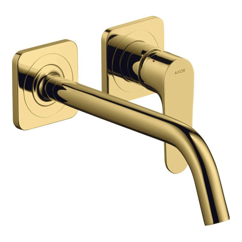 hansgrohe Fertigset Axor Citterio M UP-Waschtisch-Einhebelmischer, A 227mm, m Ros, pol. gol opt