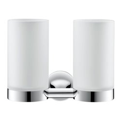 Duravit Glashalter Starck T dopp., Wandmont., Glas weiß matt, chrom