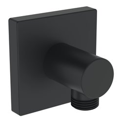 Hansa Wandanschlussbogen G 1/2, DN 15, Wandmontage, mattschwarz