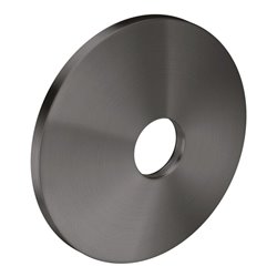 hansgrohe Verlängerungsrosette d 90mm, aus Metall, brushed black chrome