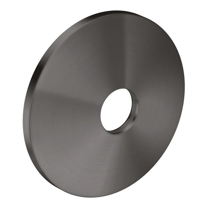 hansgrohe Verlängerungsrosette d 90mm, aus Metall, brushed black chrome