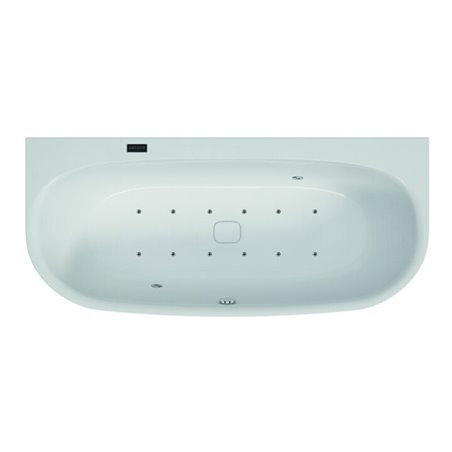 Hoesch Whirlpool iSensi Vorwand 1700x750 Monolith iSensi System re., BiColor Weiß-Grau