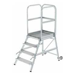 MUNK Podestleiter einseitig Rollen-Griff
