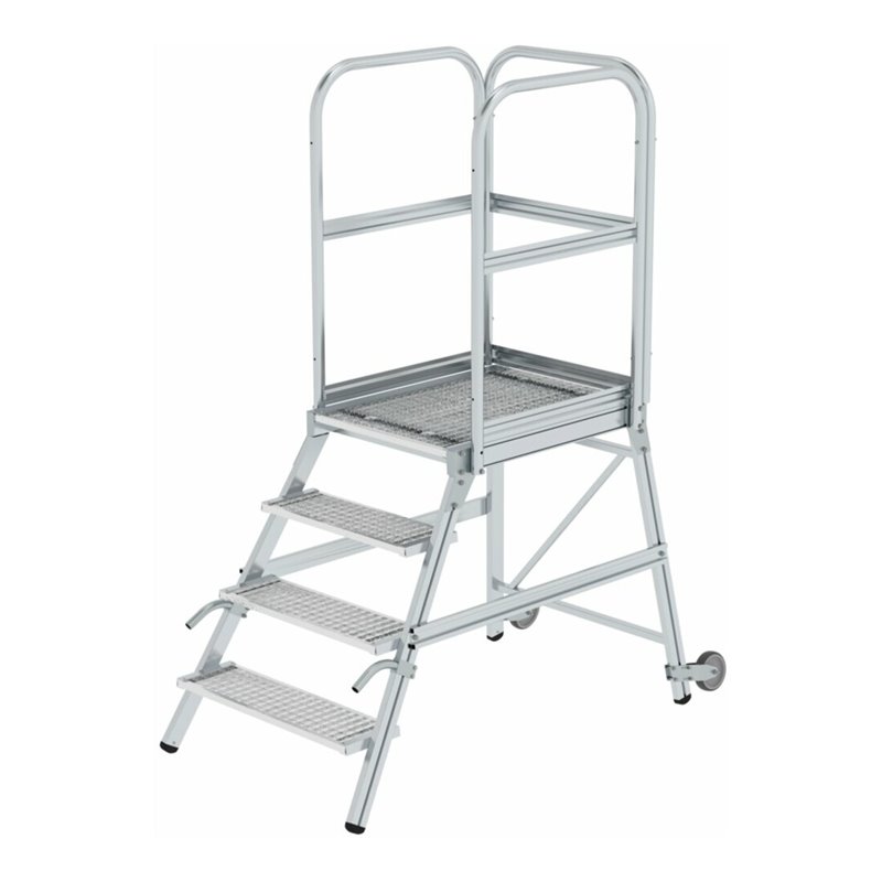 MUNK Podestleiter einseitig Rollen-Griff