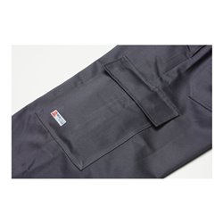 Planam Latzhose Weld Shield grau/schwarz