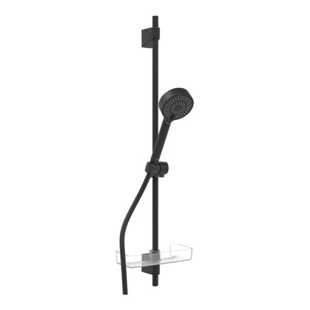 Hansa Brausestangen-Set HANSABASICJET 960mm, HB 3-strg., Schale, sw ma, d 18mm