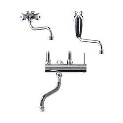 Clage Wand-Einhebelmischer SME chrom, mit Rohrschwenkauslauf 16cm