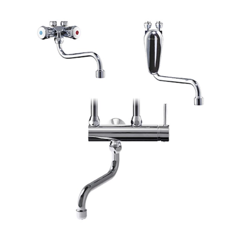 Clage Wand-Einhebelmischer SME chrom, mit Rohrschwenkauslauf 16cm