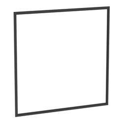 Geberit Abdeckrahmen One 75cm, sw m/Al pulverbes, UP-Montage