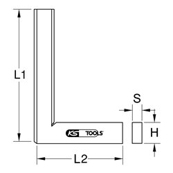 KS Tools Flachwinkel nach DIN 875/0