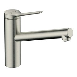 hansgrohe Spültisch-Einhebelmischer 150 Zesis M33 1jet, Edelstahl-Optik