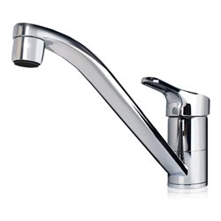 Clage Spültisch-Einhebelmischer EKM schwenkb. Rohrausl 21cm, chrom, drucklos