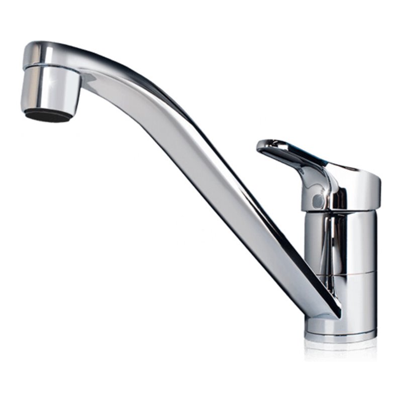 Clage Spültisch-Einhebelmischer EKM schwenkb. Rohrausl 21cm, chrom, drucklos