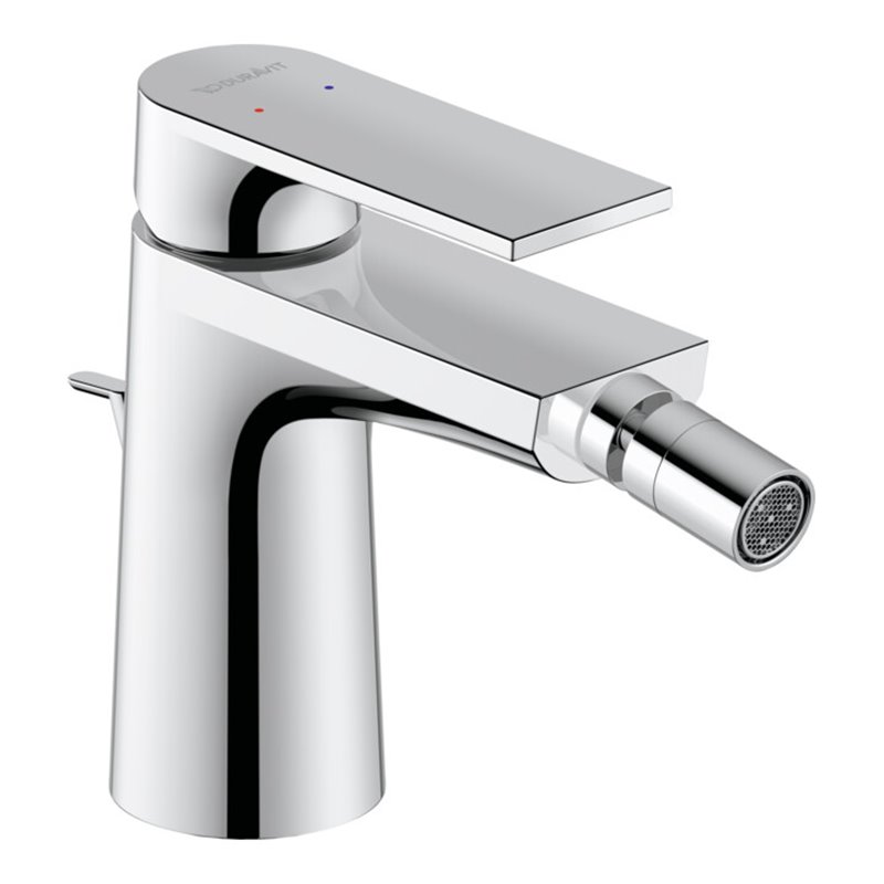 Duravit Bidet-Einhebelmischer Tulum Ausl. 126mm, m Zugst.-Ablaufgarn., chrom
