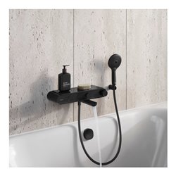 Duravit Wannen-Thermostat AP, 2 Verbraucher, schwarz matt