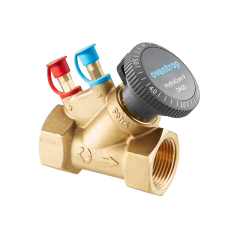 Oventrop Strangregulierventil HydroCom V DN 20, Rp 3/4, PN 16, beids. IG, Messing